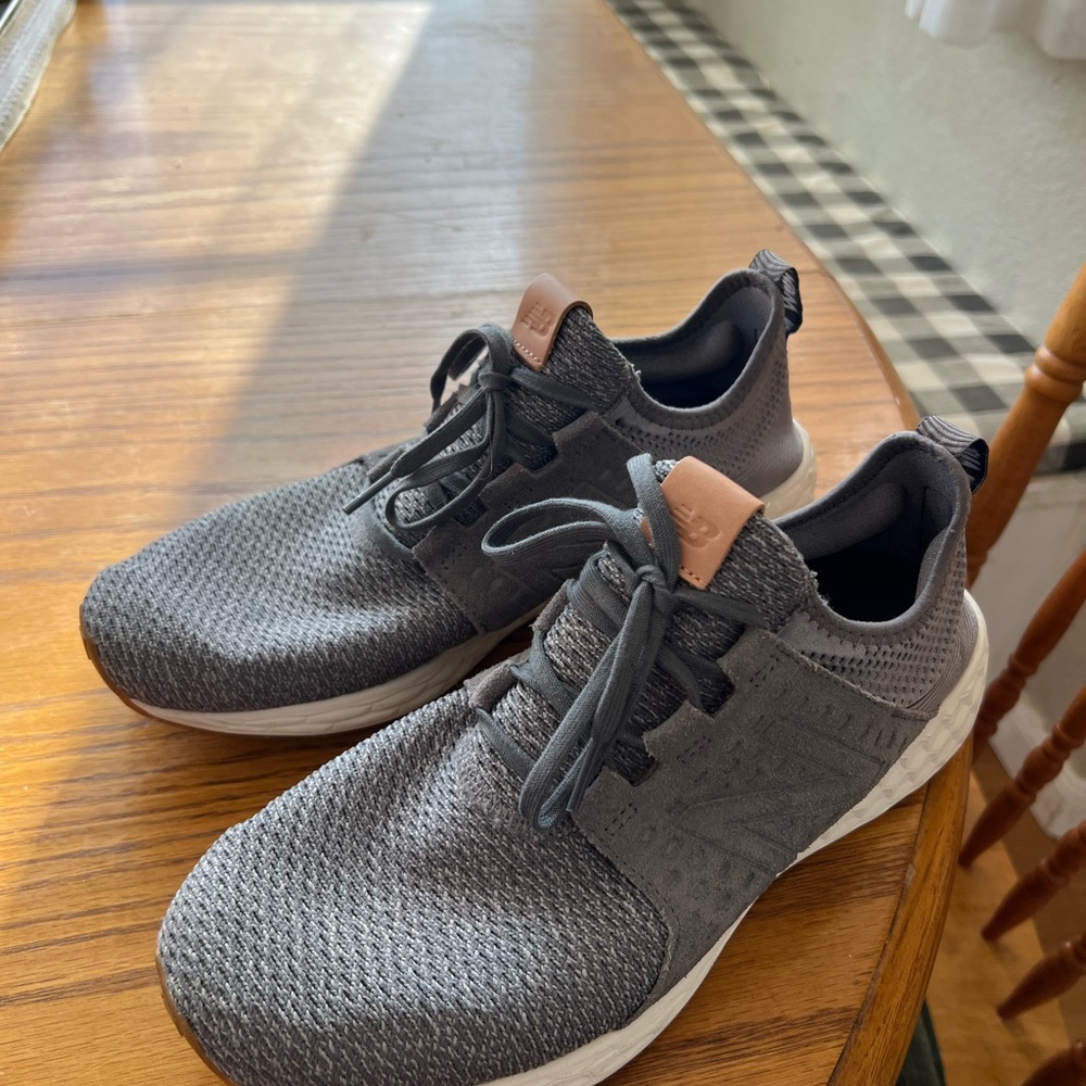 New Balance Charcoal and Tan Men's Sneakers